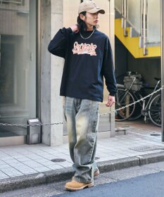 WEGO 【２点SET】アクセ付きグラフィックプリントT（LS）