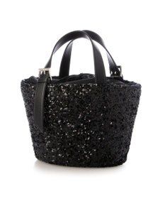 UNBILLION カシュカシュ cachecache / スパンコールかごトートバッグ