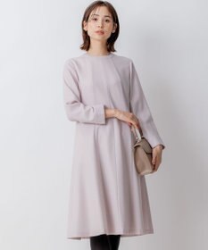 組曲 【WEB限定】ウールジョーゼット フレアワンピース