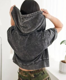 WEGO 半袖ショートパーカー