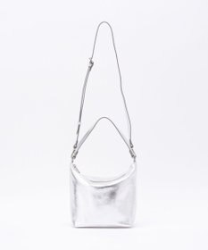 russet ソフトレザーシンプルショルダーバッグ【silver】(CE-1462)