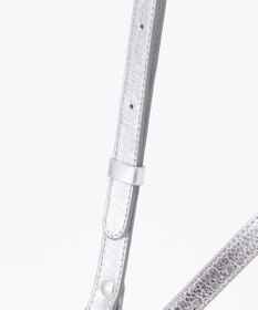 シルバーショルダーバッグ ソフトレザーシンプルショルダーバッグ［silver］ | russet