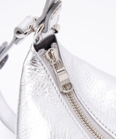 russet ソフトレザーシンプルショルダーバッグ【silver】(CE-1462)