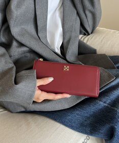 russet ミニモノグラムプレートロングウォレット(SO-418)
