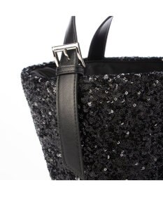 UNBILLION カシュカシュ cachecache / スパンコールかごトートバッグ