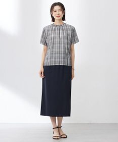 J.PRESS LADIES 【WEB限定カラーあり・洗える・接触冷感・吸水速乾】Lightジョーゼット ナロー スカート