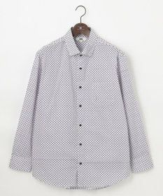 JOSEPH ABBOUD 【キングサイズ・オーガニックコットン使用】ジオメトリックパターンシャツ