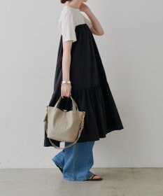 russet エンボスモノグラム2WAYタウントートバッグ(CE-1672-WEB)