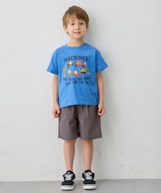 ANY KIDS 【洗濯機可能】はたらく車プリント 半袖Tシャツ