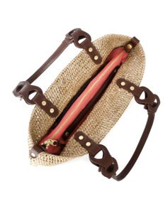 IBIZA ラフィア　セミショルダーバッグ