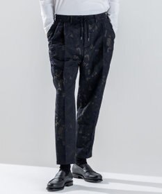 JOSEPH HOMME 【新柄】モロッカンジャガード ドロスト付ワイドテーパードパンツ/ ORIGIN CONVERTIBLE ブラック系5