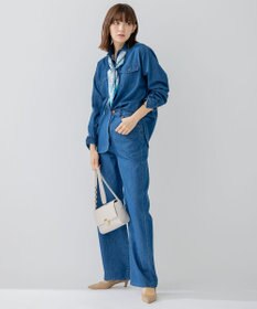 23区 【WEB限定/洗える】23区DENIM ライトダンガリー ワイドパンツ