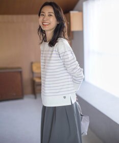 J.PRESS LADIES 【洗える】バスクボーダー カットソー