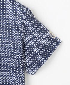 23区GOLF 【WOMEN】モノグラム柄 ハーフジップカットソー