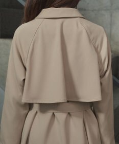 Tiaclasse ステンカラーフレアミドルコート