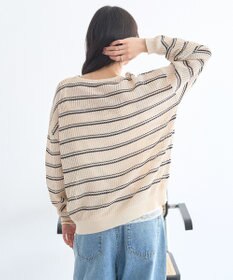 earth music&ecology ボーダーニットプルオーバー