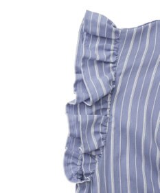 Green Parks ・ＥＬＥＮＣＡＲＥ　ＤＵＥ　ストライプフリルブラウス