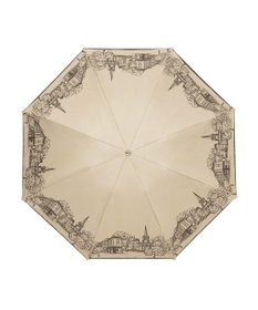 MOONBAT 【遮光100%/収納バッグ付き】SOLFEGE MODE  晴雨兼用 折りたたみ日傘 街並プリント