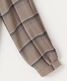 J.PRESS LADIES 【洗える】ハイツイストチェック バンドカラー ブラウス