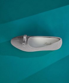 Tiaclasse 【安田美沙子さん着用/小倉優子さん着用・洗える/撥水】プチリボンニットフラットパンプス