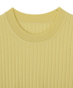 YECCA VECCA 【マシンウォッシャブル】ノースリーブリブニット