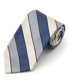 J.PRESS MEN 【STRUCTURE MIX COLLECTION】レジメンタル ネクタイ ネイビー系1