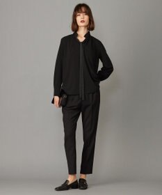 ICB 【洗える】マラボーテジョーゼット デザインカットソー