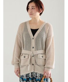 Te chichi メッシュミドルカーディガン