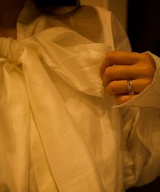 Green Parks AnriettMusee シアーボウタイブラウス