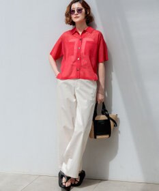 23区 【先行予約】VIOLAd'ORO アバカ レザーポケット 2WAY トートバッグ