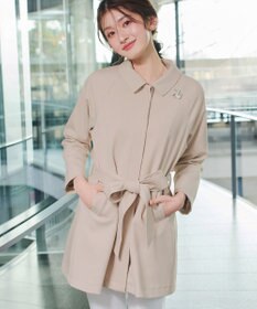 Tiaclasse ステンカラーフレアミドルコート