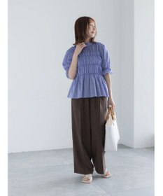 Te chichi スタンドフリルシャーリングブラウス