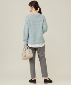 ANY SIS 【洗える】リボンヤーンミックス ニット