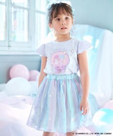 ANY KIDS 【any FAM× リトルツインスターズ 】キキ＆ララ 袖レースTシャツ