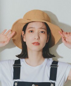 石田製帽 美濃和紙 × コットンブレード ウォッシャブルクロッシェ ハット