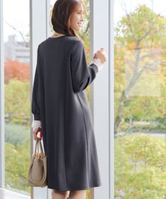 Tiaclasse コットンレースドッキングカットソーワンピース