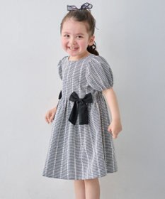 ANY KIDS 【洗濯機可能】サッカー ストライプワンピース