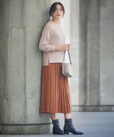 J.PRESS LADIES L 【WEB限定カラーあり・洗える】EIGER CORD ALAN クルーネックプルオーバー ニット