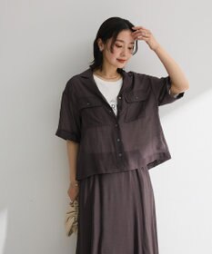 Green Parks ＳＥＴ２点　シャツスカートセットアップ
