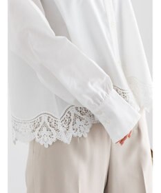 Te chichi スカラップレースヘムクロップトシャツ