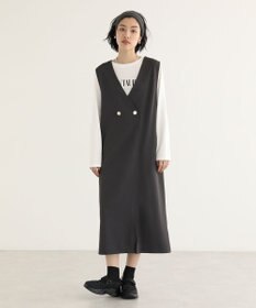 Green Parks キレイ目ロゴ長袖Ｔシャツ