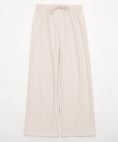 WEGO 【WEB限定/25年秋冬新作/ウエストゴム】裏ベロアワイドイージーパンツ