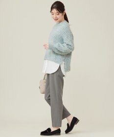 ANY SIS 【洗える】リボンヤーンミックス ニット