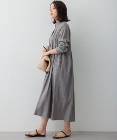 23区 【SLOW/一部店舗限定】ブライトリネン シャツ ワンピース