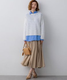 23区 L 【先行予約】マットライトタフタ フレアスカート