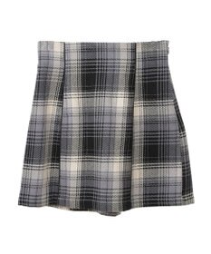 earth music&ecology コットンツイルチェックミニスカート