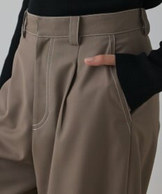 GRACE CONTINENTAL タックカーブパンツ