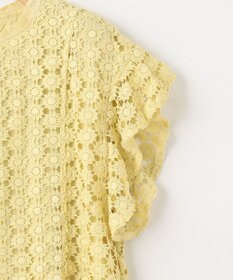 組曲 【洗える】フラワーレース ブラウス