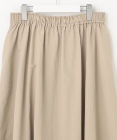 UNFILO 【洗える】撥水ナイロンタフタ ロングスカート