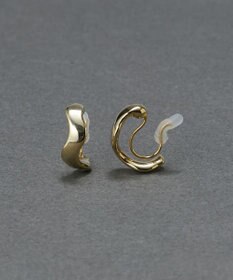 Phoebe 〈金属アレルギー対応/痛くないシリーズ〉リップルフープライトフィットイヤリング　ゴールド/ニッケルフリー